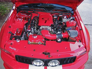 Custom Mustang GT engine